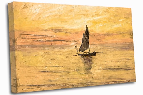 Claude monet sailing - monet, boat