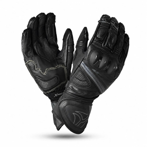 Leather motorike gloves - leather,