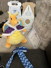 Pokemon Build A Bear exclusive Dragonite With Clothes box certificate 