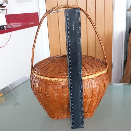 Vintage chinese bamboo woven - chinese,