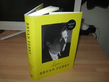Bryan Ferry hand Signed Lyrics