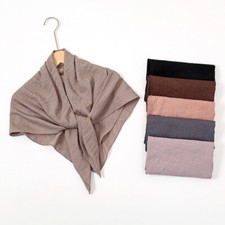 Crinkled 90cm square hijab - 90cm,