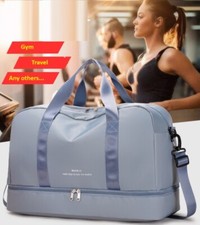 Dry Wet Separation Shoe Bag Zipper Portable Gym Carry Travel Swimming Toiletry