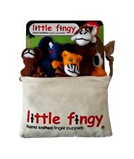 Fingys - Hand Knitted Finger Puppets With Canvas Storage Bag
