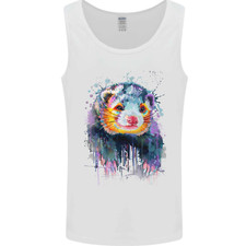 A Ferret Watercolour Mens Vest