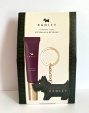 RADLEY Handbag Icons Wild Mint Lip Balm & Scottie Dog Keyring GIFT SET - New