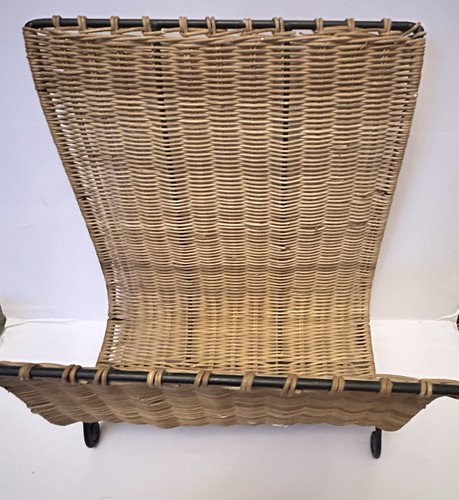 Vintage wicker rattan black - vintage,