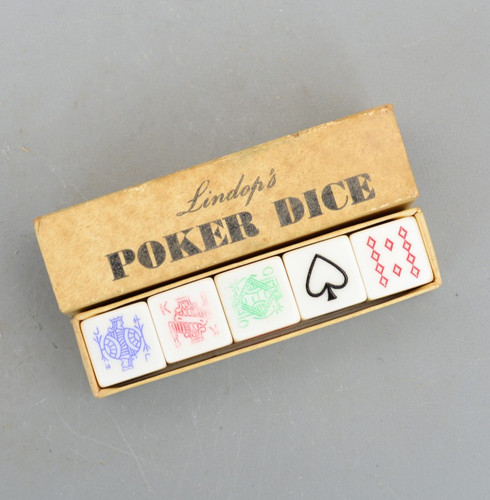 Vintage lindops poker dice - vintage,
