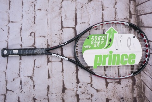Prince red tennis racquet - o3,