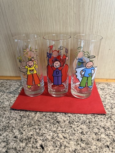 Vintage unused tall - 3, glasses