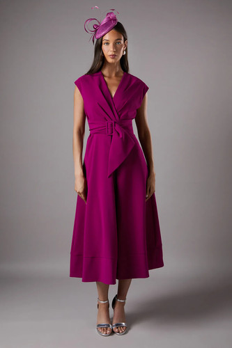 Coast berry midi - berry, dress