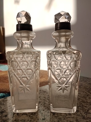 Vintage antique cut glass - or,