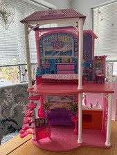 Barbie 2-Story Beach House Doll House With Accessories And Furniture