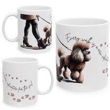 11oz Ceramic Poodle Mug, Dog