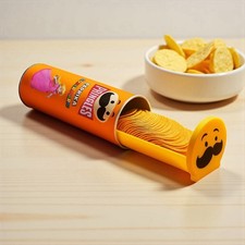Pringles Crisp Holder Tray - Snack Can Slider And Lid | Crisp Grabber