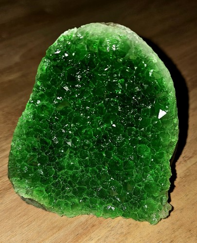 Green crystal geode rocks - green,