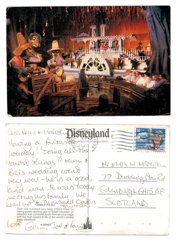Postcard disney splash - -,