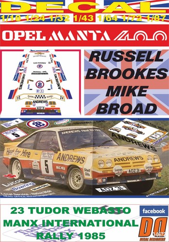 Decal opel manta - manta, 400
