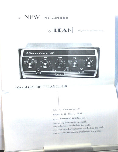 Leak varislope iii - leak, iii"