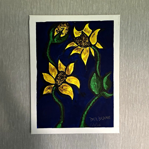 Ben berman sunflower painting - sunflower,