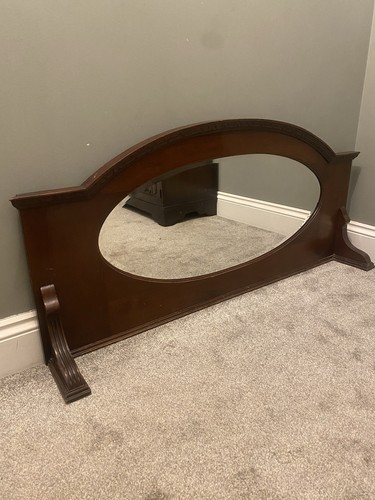Vintage mahogany over mantle - vintage,