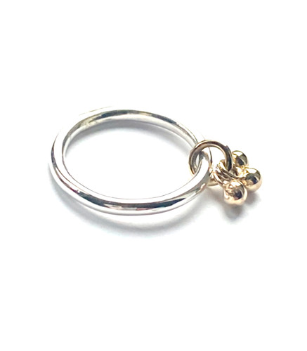 Sterling silver ring with - ring,