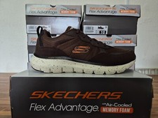 SKECHERS MENS BROWN TRAINERS