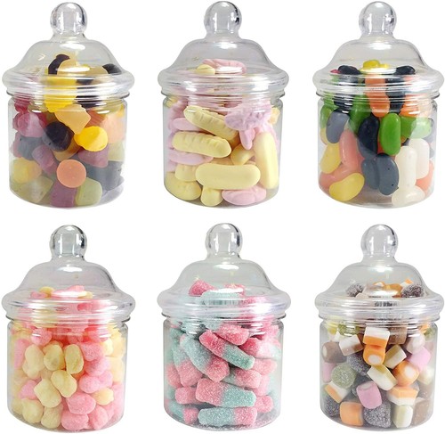 250ml round plastic sweet jars - 250ml,