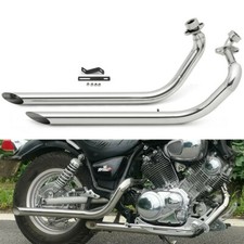 Polished Exhaust Pipe Silencer Set for Yamaha Virago XV750 XV1100 XV1100S Custom