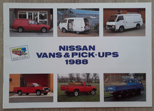 Nissan Vans & Pick-Ups Brochure 1988 - Sunny Vanette Urvan Cabstar Pickup