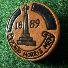 Leyland Morris Men Leather Pin Badge