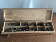 Box of Pocket Watch Parts, Wheels, Balance Wheels, Screws etc Watchmaker Parts