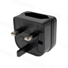 EU European Euro Europe 2-Pin To 3-Pin UK Travel Plug Socket Converter Adapter