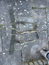 37 44  Pattern Webbing Set Officers Pistol Rig Belt Braces And Adapter Ww2