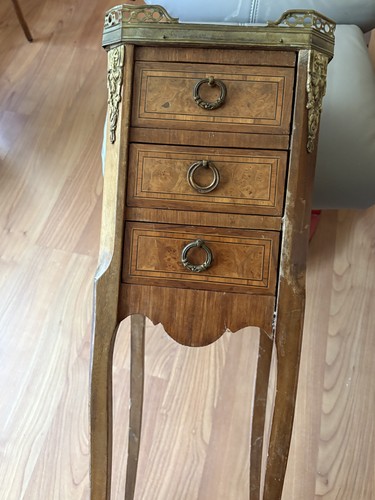 Antique wood night stand - antique,