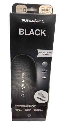 Superfeet black insole size - black,