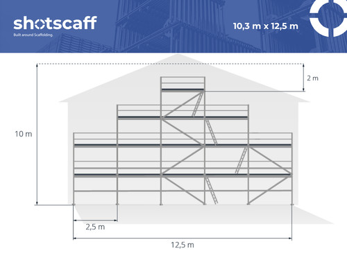 Complete aluminium gable