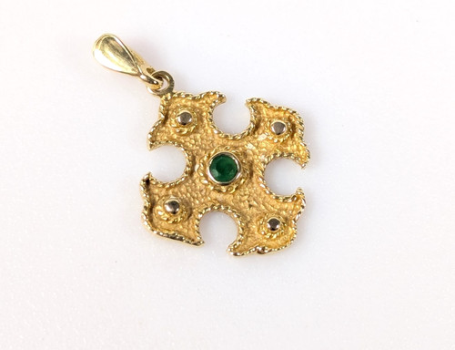 14k solid gold textured - 14k,