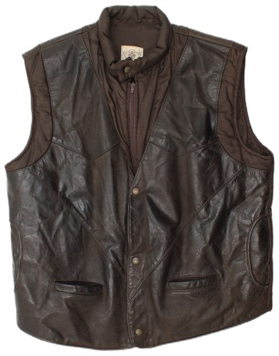 Vintage mens leather padded - mens,