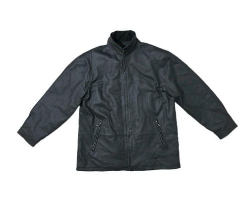 Vintage tcm leather jacket - leather,