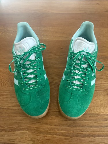 Ladies adidas green gazelle - ladies,