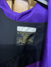 W. Northam Black Robe Gown Academic Mortar Board Hat Graduation University Sz 49