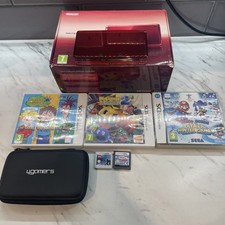 Nintendo 3DS Red Console Boxed 5 Games Mario Lego Great Condition Complete
