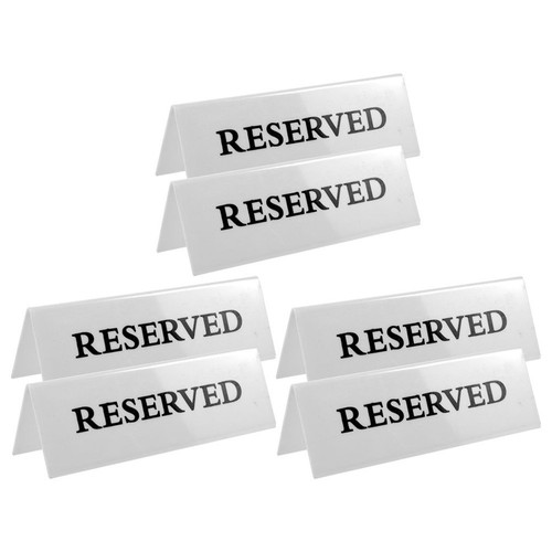 Pcs reserved sign - 6,