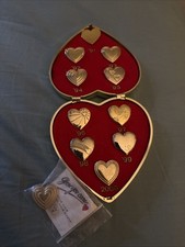 Variety Club Gold Heart Badges with Case 11 In Total