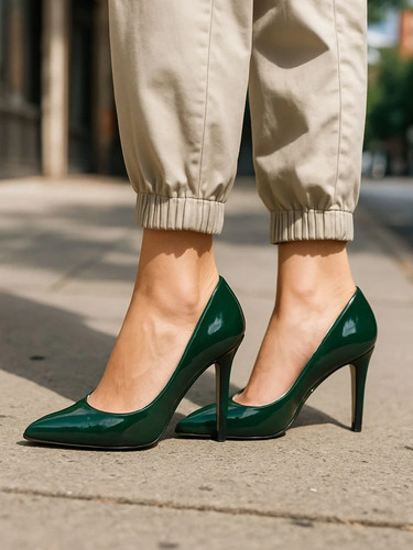 Ladies escapins heels dark - escapins,