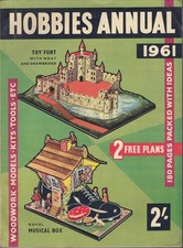 Hobbies Annual 1961 vg+ condition colour & b&w illos lots of item complete