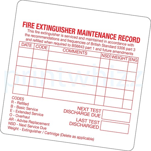 Fire extinguisher - 6x,