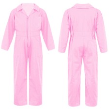 Boys Girls Jumpsuits Overall Mechanic Costume Long Sleeve Coveralls Boiler Suit