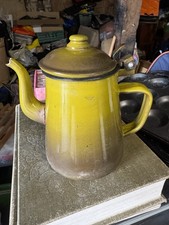 Vintage Enamel Tea Pot for